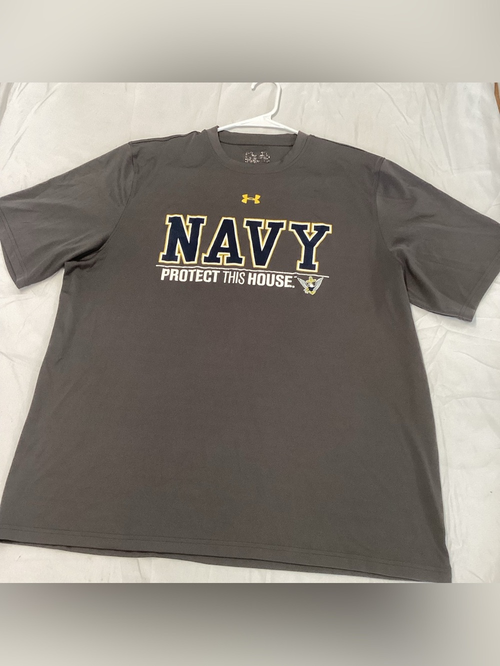 Under Armour Charcoal Navy 'Protect This House'  performance Dri fit